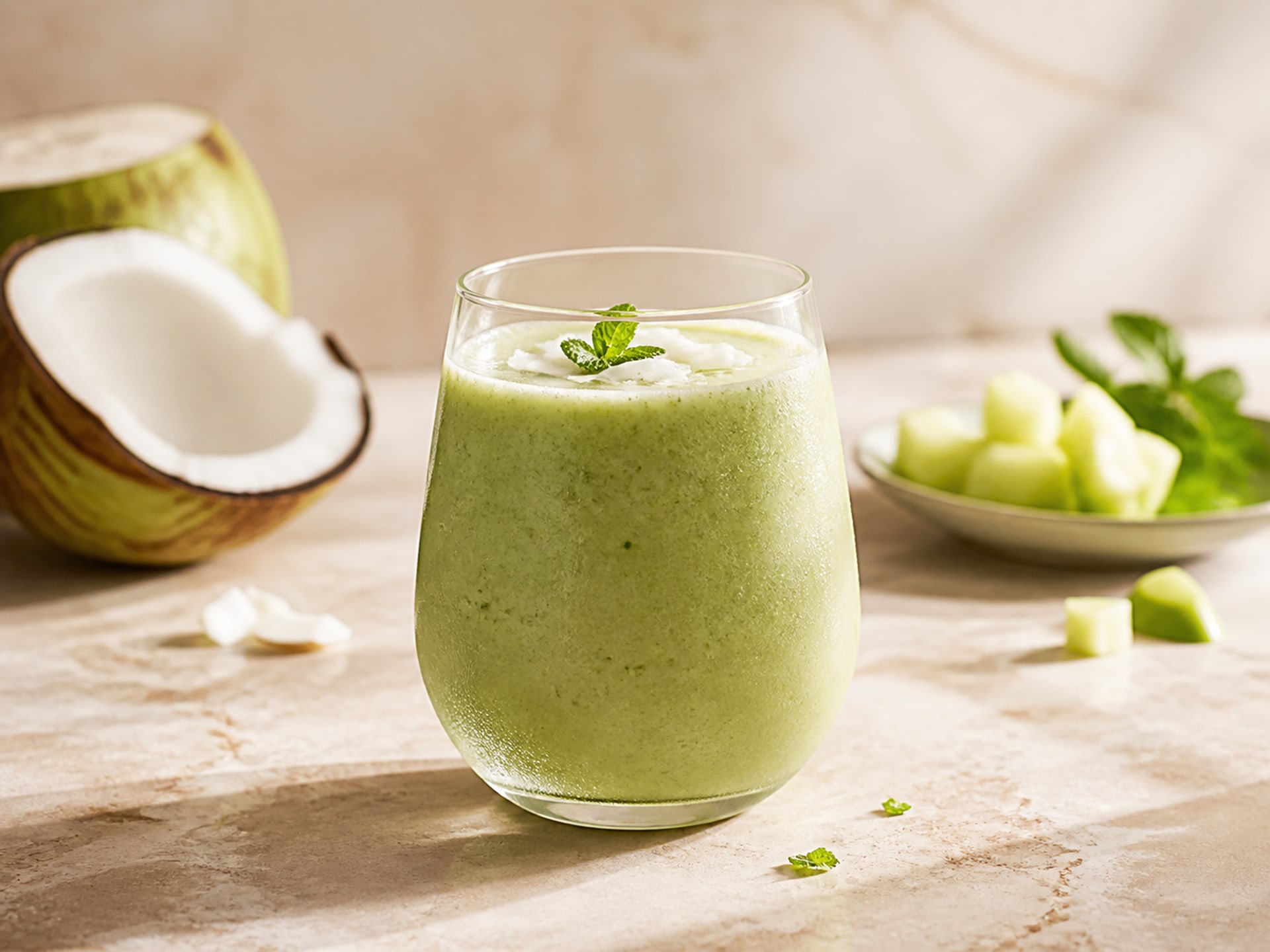Green Coconut Detox Smoothie